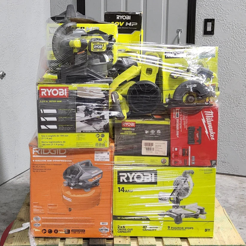 🔧MIXED TOOLS PALLET– Untested Customer Return – LOT ID: 241101