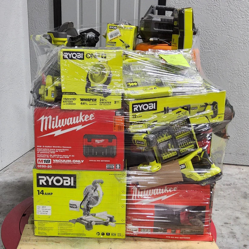 🔧MIXED TOOLS PALLET– Untested Customer Return – LOT ID: 241101